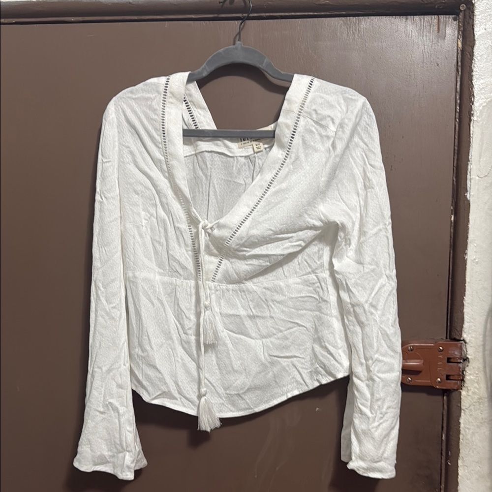 Idyllwind Elegant White Women's Top Size S